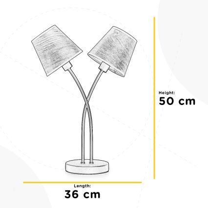 ONLI - Bordslampa ASIA 2xE14/6W/230V 50 cm