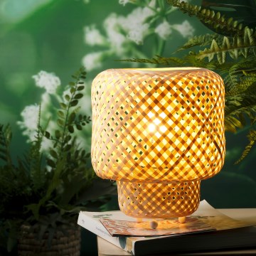 ONLI - Bordslampa BAMBOO 1xE27/22W/230V bambu