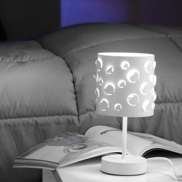 ONLI - Bordslampa BOLLICINE 1xE14/6W/230V 22 cm vit
