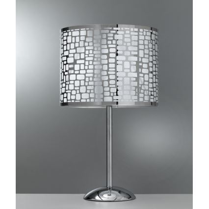 ONLI - Bordslampa BRUCE 1xE27/15W/230V 52 cm matt krom