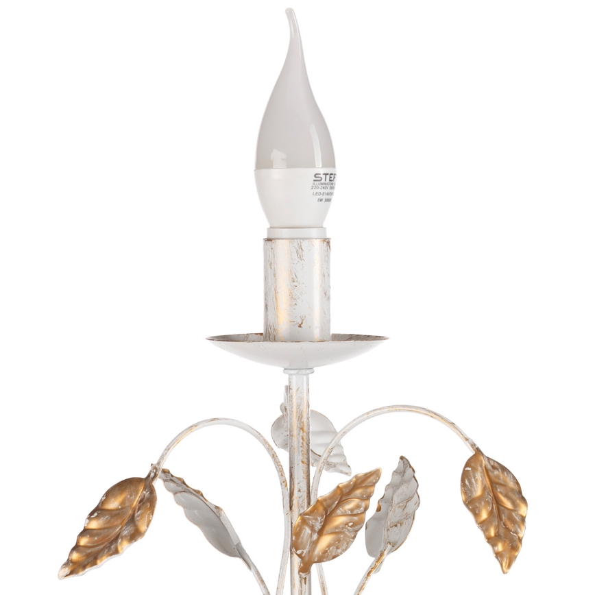 ONLI - Bordslampa COLLANA 1xE14/6W/230V 40 cm vit