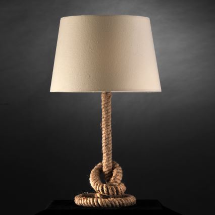 ONLI - Bordslampa CORDA 1xE27/22W/230V 50 cm beige