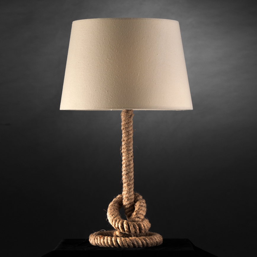 ONLI - Bordslampa CORDA 1xE27/22W/230V 50 cm beige