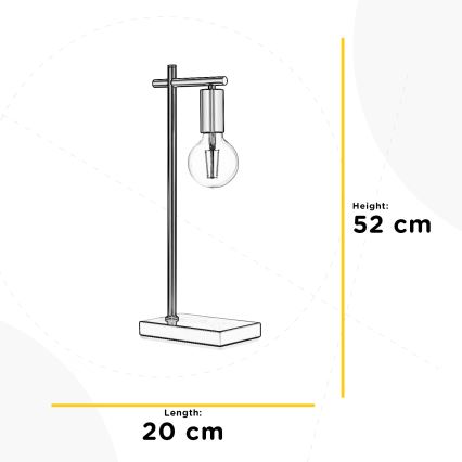 ONLI - Bordslampa CROSS 1xE27/22W/230V 52 cm