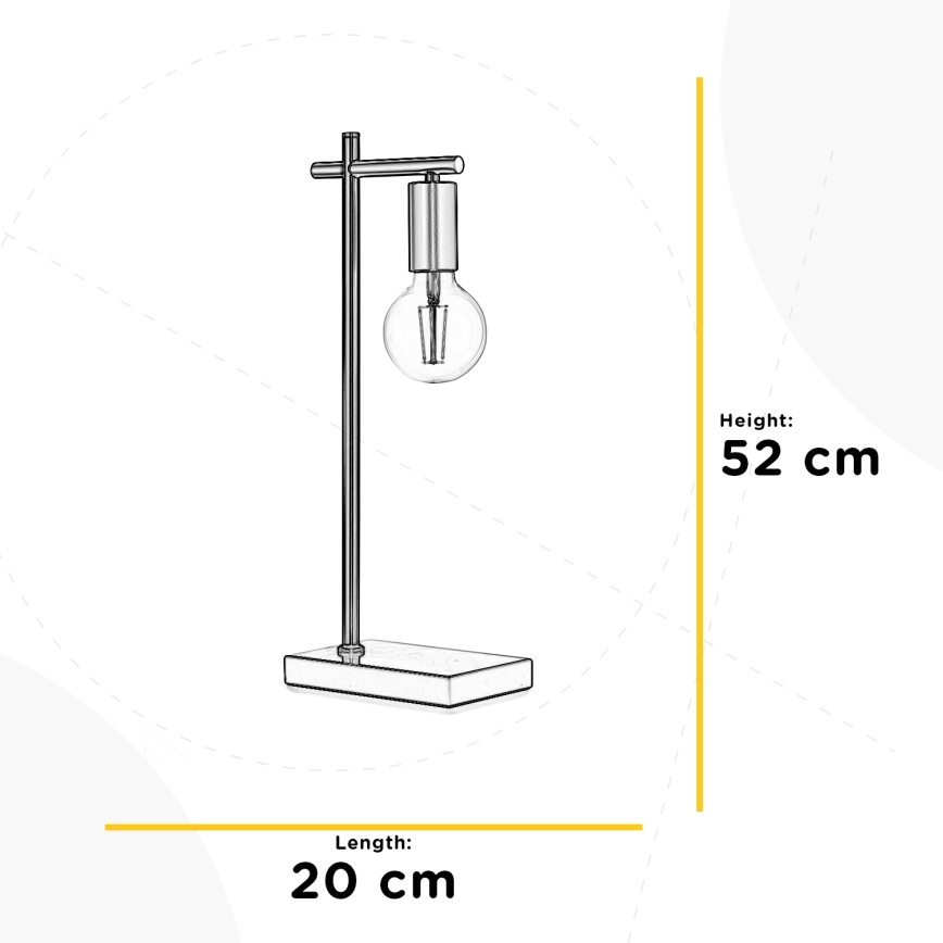 ONLI - Bordslampa CROSS 1xE27/22W/230V 52 cm