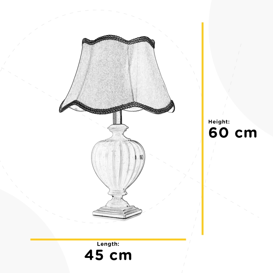 ONLI - Bordslampa DESY 1xE27/22W/230V 60 cm
