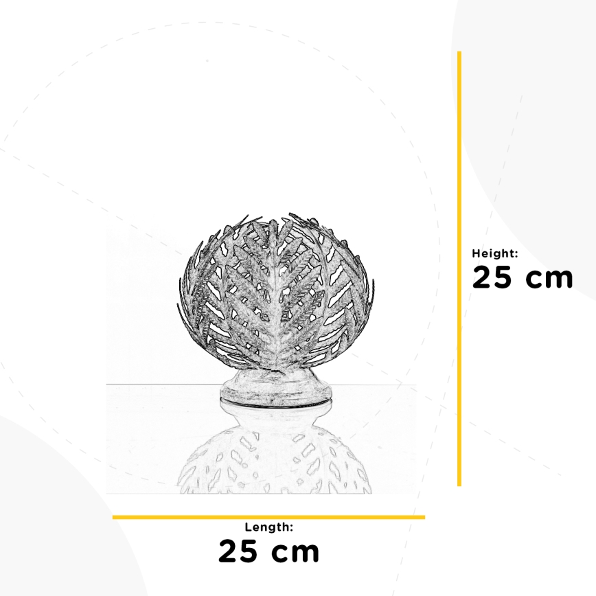 ONLI - Bordslampa FELCE 1xE27/22W/230V diameter 25 cm grädde
