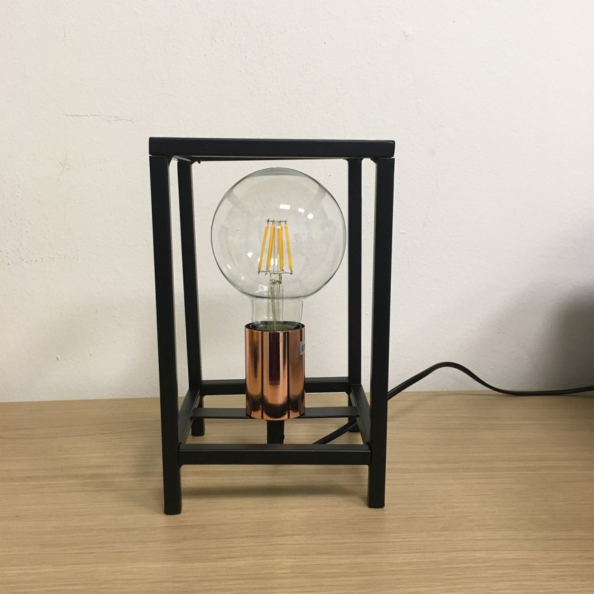 ONLI - Bordslampa FLOKI 1xE27/15W/230V 20 cm svart/koppar
