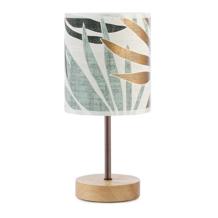 ONLI - Bordslampa FLORA 1xE27/22W/230V 28 cm grön/guld