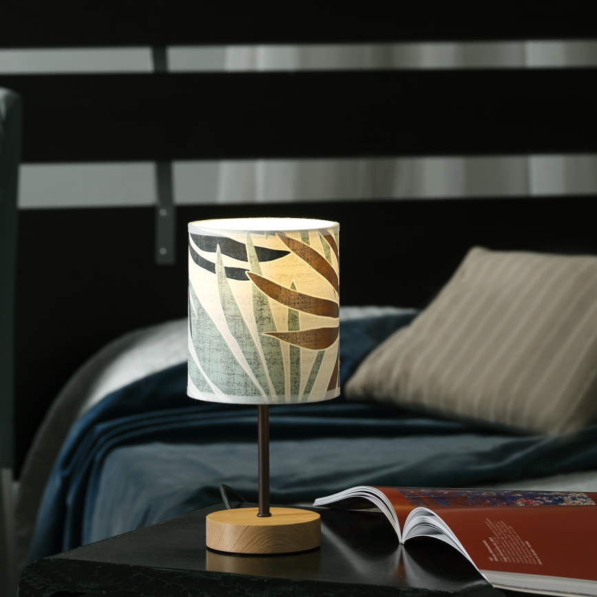 ONLI - Bordslampa FLORA 1xE27/22W/230V 28 cm grön/guld