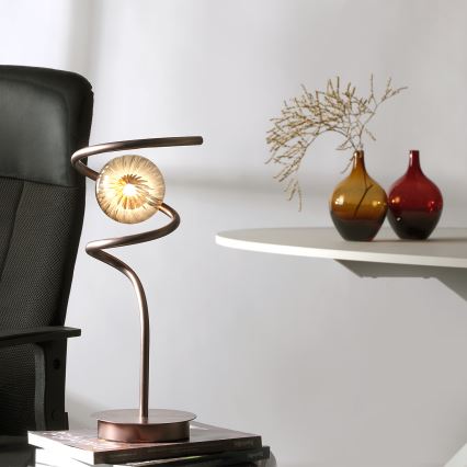 ONLI - Bordslampa FRIDA 1xG9/10W/230V 42 cm koppar