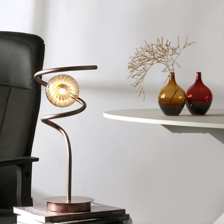 ONLI - Bordslampa FRIDA 1xG9/10W/230V 42 cm koppar