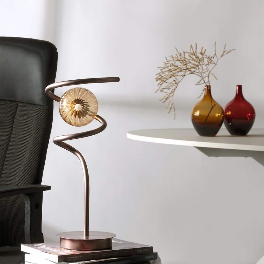ONLI - Bordslampa FRIDA 1xG9/10W/230V 42 cm koppar