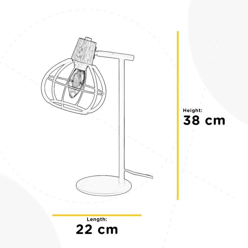 ONLI - Bordslampa GINGER 1xE14/6W/230V