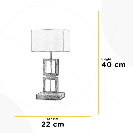 ONLI - Bordslampa KISAR 1xE27/22W/230V