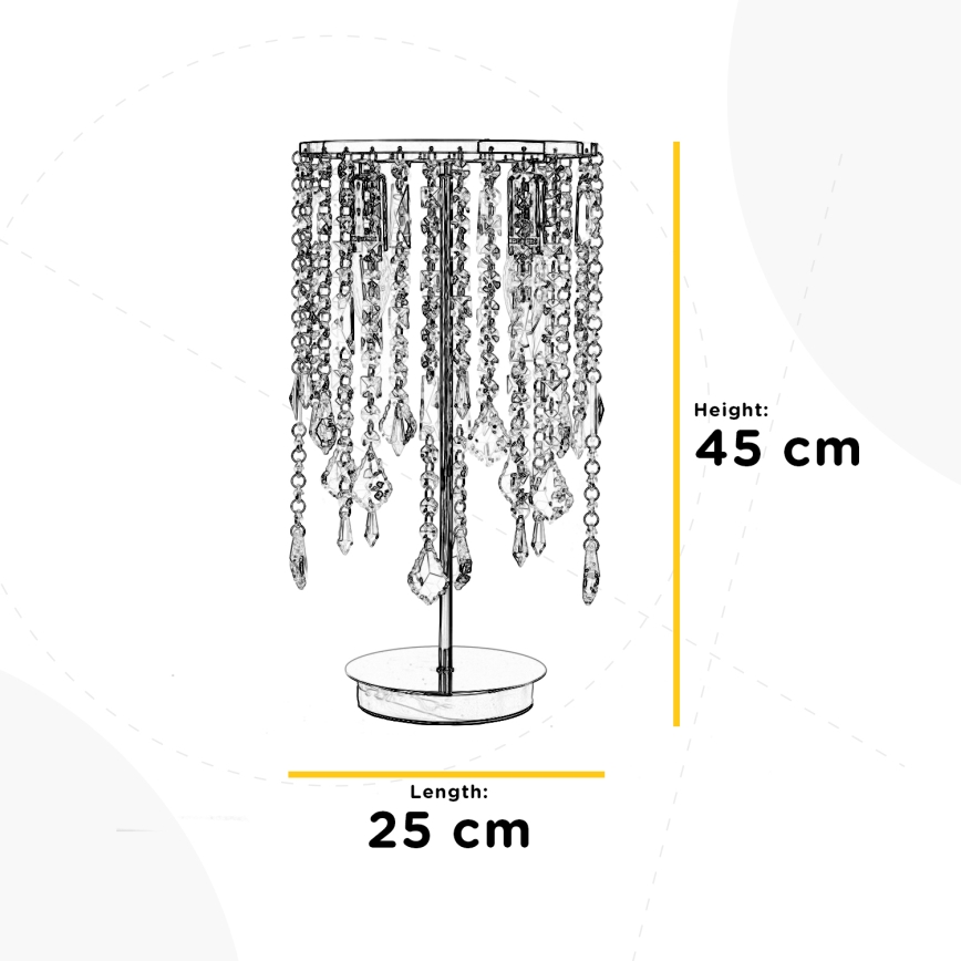 ONLI - Bordslampa LAILA 2xE14/10W/230V 45 cm