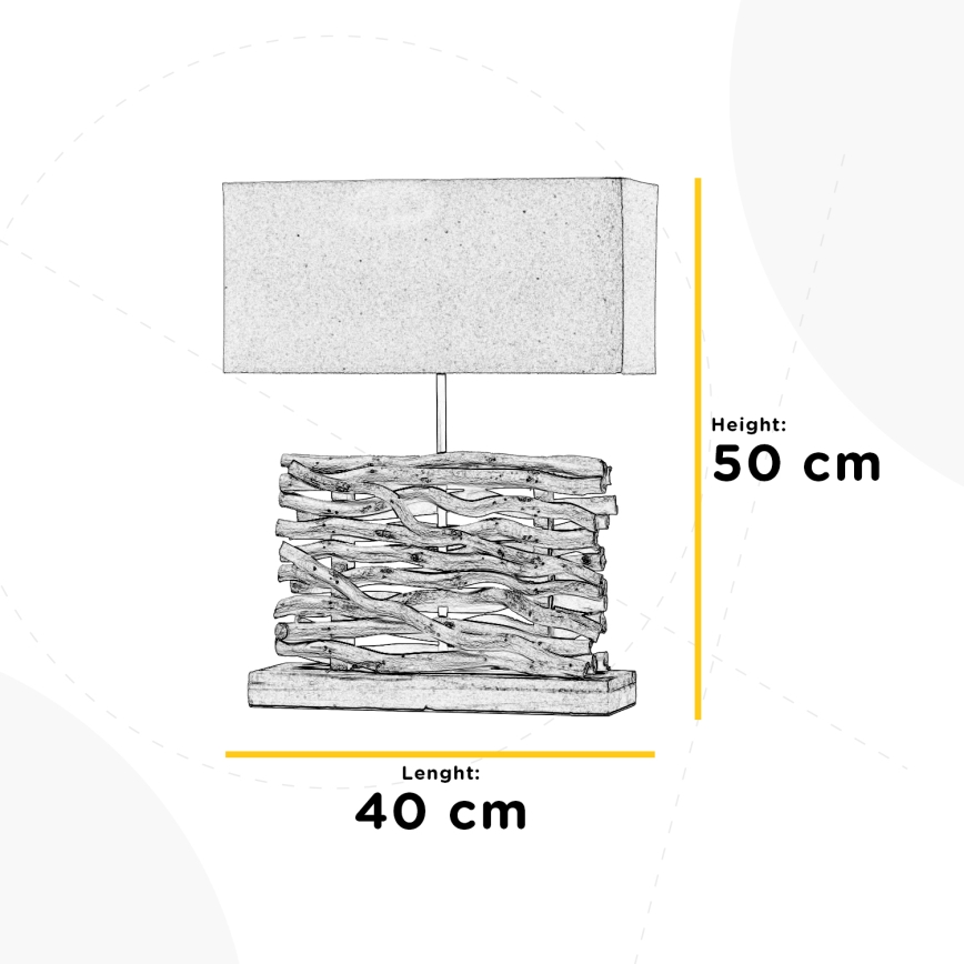 ONLI - Bordslampa MARICA 1xE27/22W/230V 50 cm