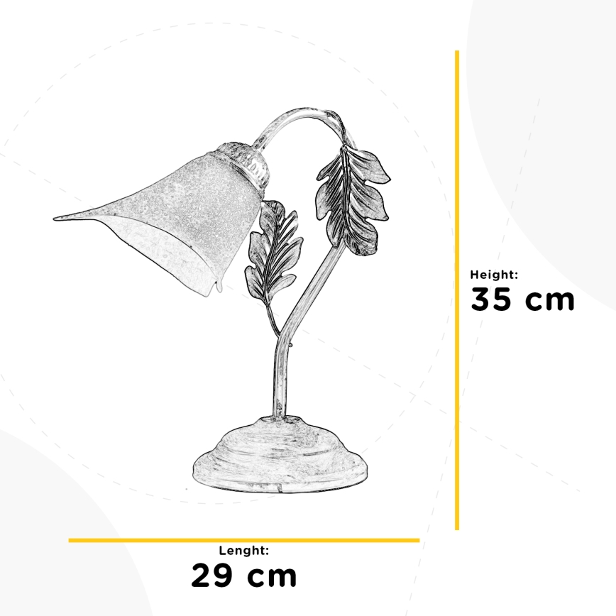 ONLI - Bordslampa MARILENA 1xE14/6W/230V 35 cm
