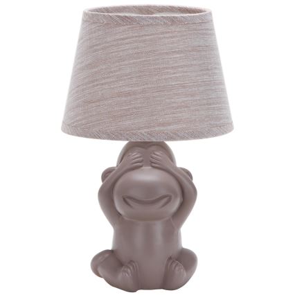 ONLI - Bordslampa MONKEY 1xE14/6W/230V brun