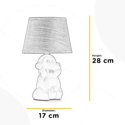 ONLI - Bordslampa MONKEY 1xE14/6W/230V brun