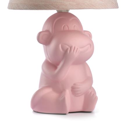 ONLI - Bordslampa MONKEY 1xE14/6W/230V rosa