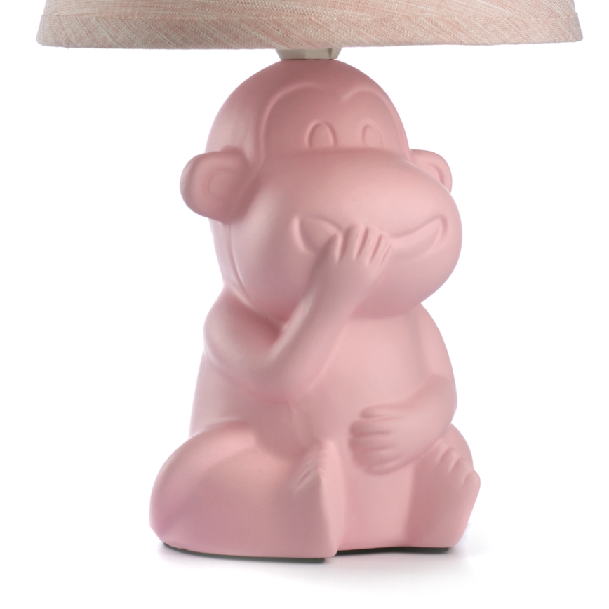 ONLI - Bordslampa MONKEY 1xE14/6W/230V rosa