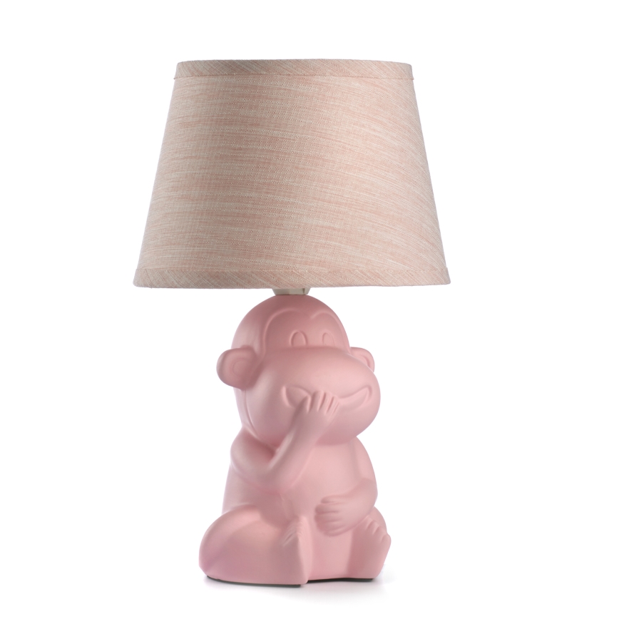 ONLI - Bordslampa MONKEY 1xE14/6W/230V rosa