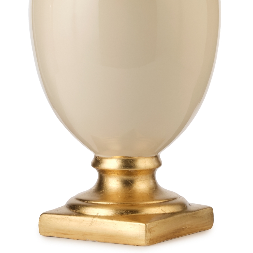 ONLI - Bordslampa MOZART 1xE27/22W/230V beige/guld 75 cm