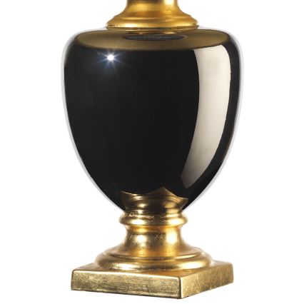ONLI - Bordslampa MOZART 1xE27/22W/230V svart/guld 75 cm