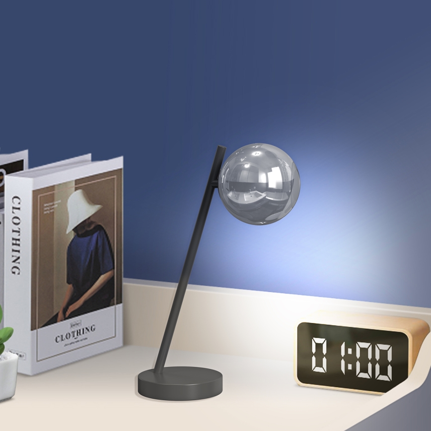 ONLI - Bordslampa PALOMA 1xG9/10W/230V 38,5 cm svart/rökig