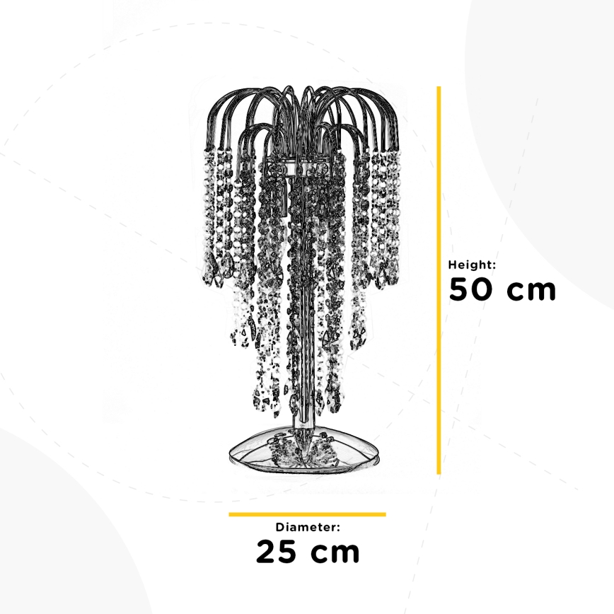 ONLI - Bordslampa PIOGGIA 2xE14/6W/230V guld 50 cm