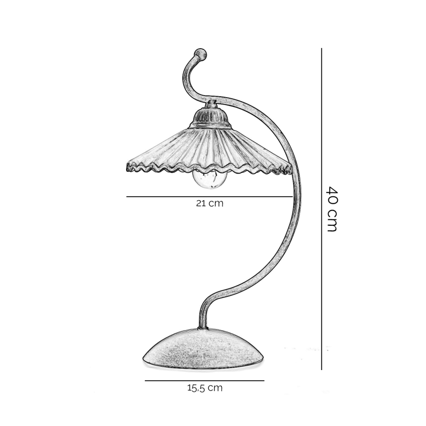 ONLI - Bordslampa ROSINA 1xE14/6W/230V brons