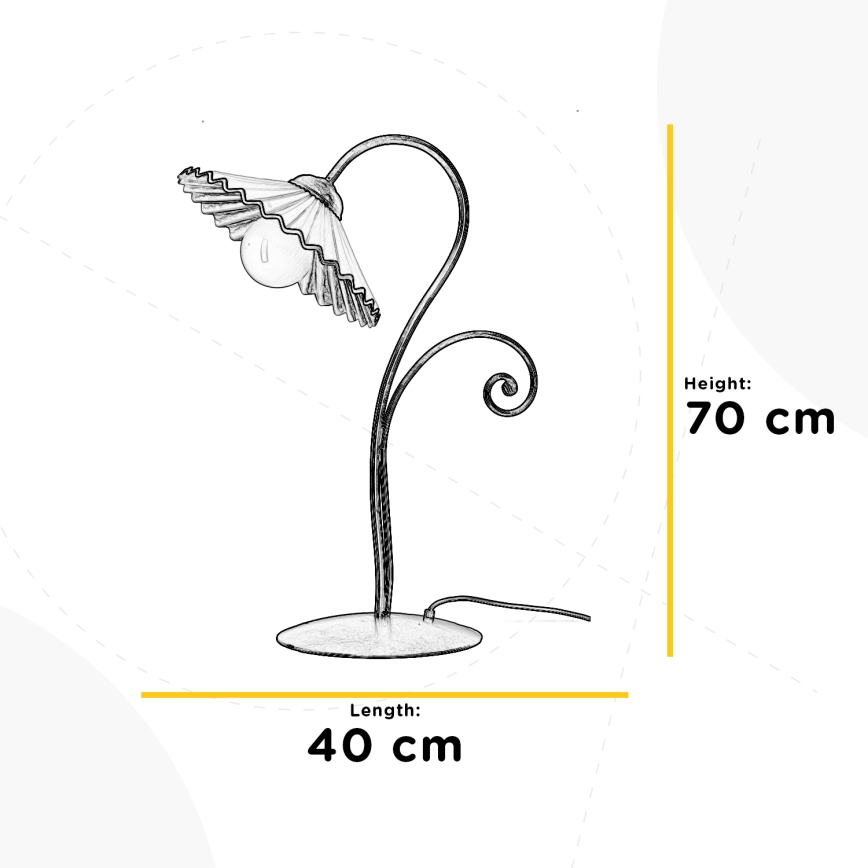 ONLI - Bordslampa ROSINA 1xE27/22W/230V 70 cm
