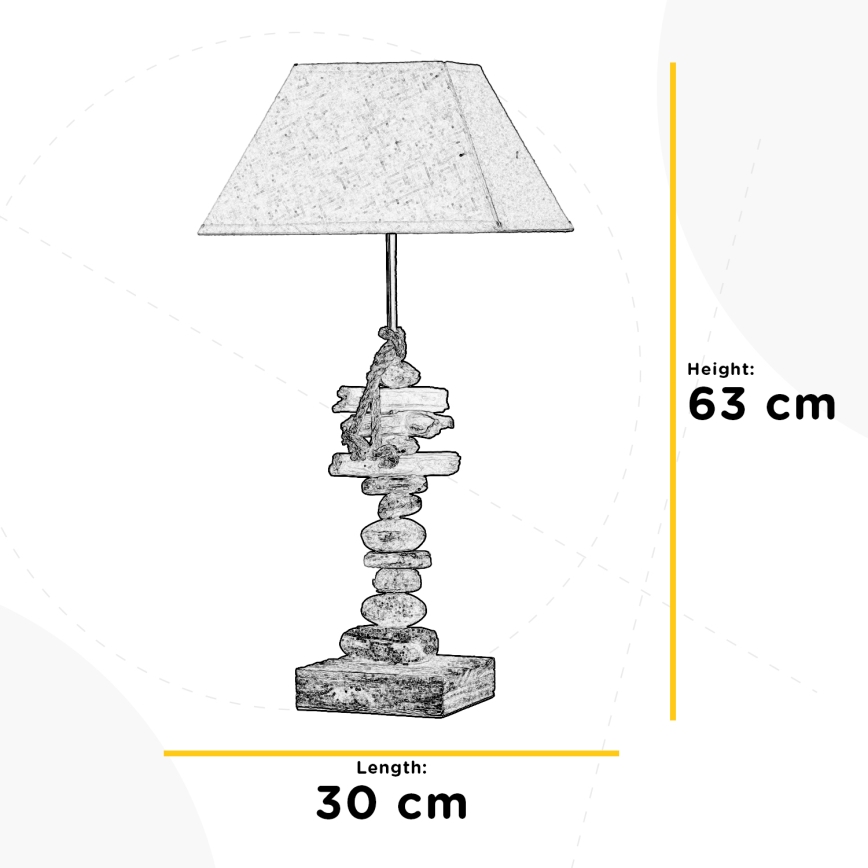 ONLI - Bordslampa SEREGON 1xE27/22W/230V 63 cm