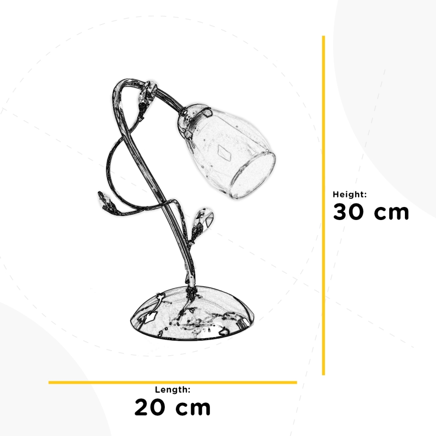 ONLI - Bordslampa SHARON 1xE14/6W/230V 30 cm