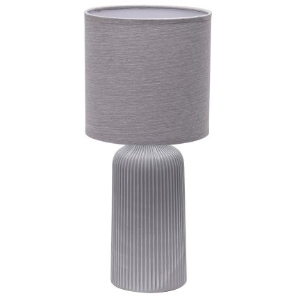 ONLI - Bordslampa SHELLY 1xE27/22W/230V grå 45 cm