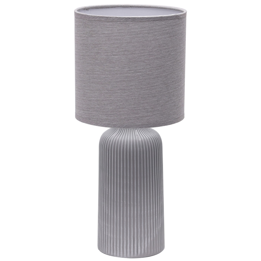 ONLI - Bordslampa SHELLY 1xE27/22W/230V grå 45 cm