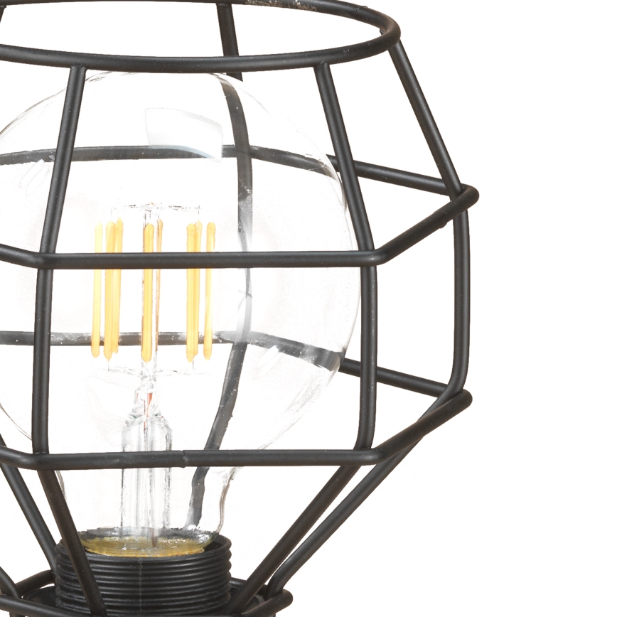 ONLI - Bordslampa SPINDEL 1xE27/15W/230V 23 cm svart/brun
