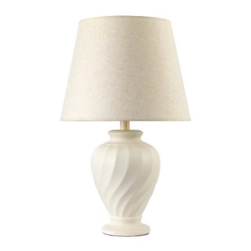 ONLI - Bordslampa VORTICE 1xE27/22W/230V 64 cm grädde