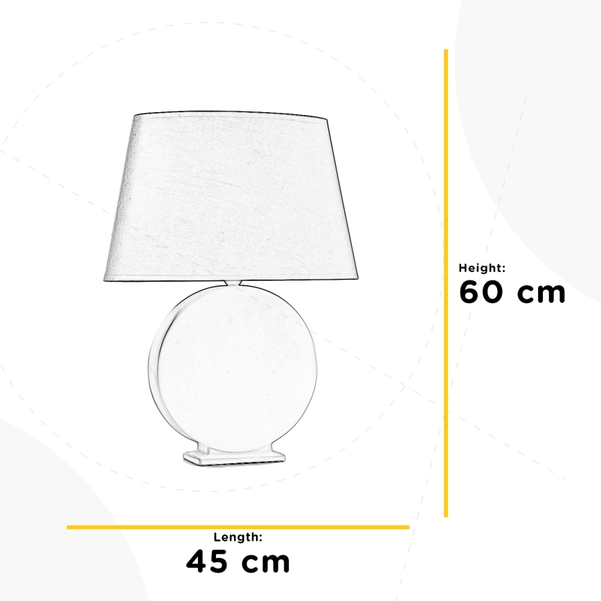 ONLI - Bordslampa ZEN 1xE27/22W/230V 60 cm