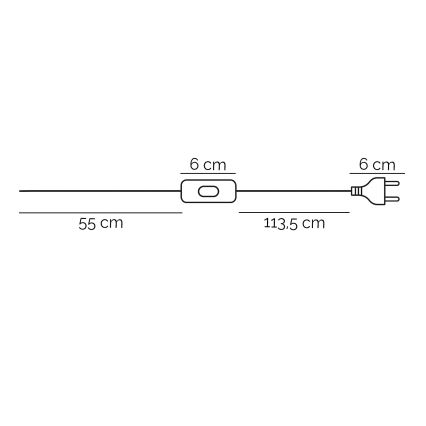 ONLI - Bordslampa ZOE 1xE14/6W/230V 22 cm vit