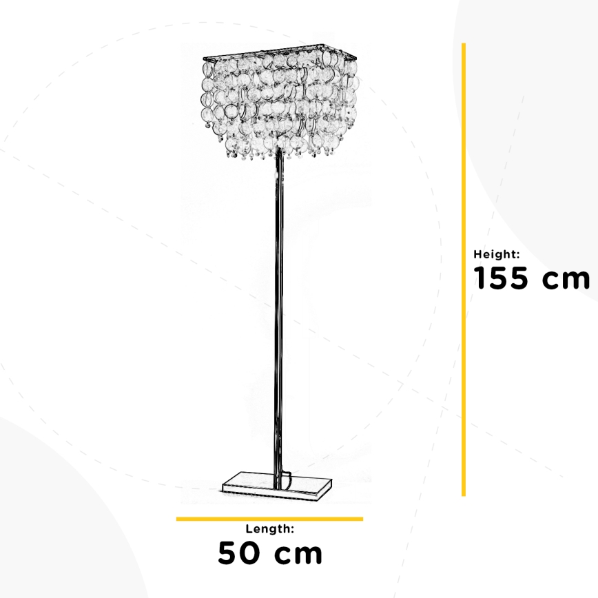 ONLI - Golv lampa MAKANI 4xE14/6W/230V