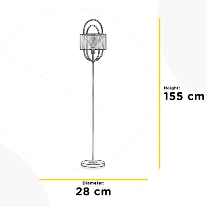 ONLI - Golv lampa QUOKKA 1xE27/22W/230V