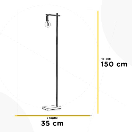 ONLI - Golvlampa CROSS 1xE27/22W/230V
