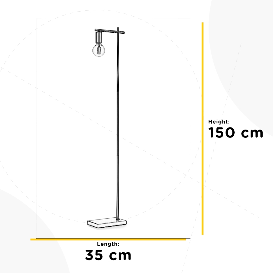 ONLI - Golvlampa CROSS 1xE27/22W/230V