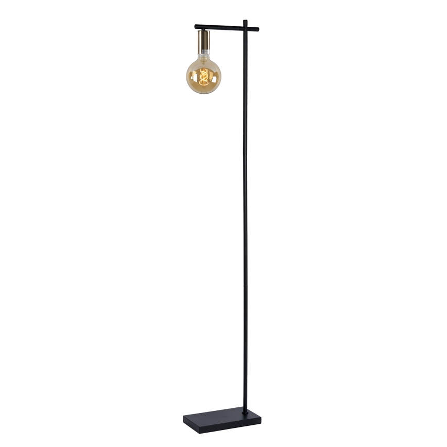 ONLI - Golvlampa CROSS 1xE27/22W/230V svart/mässing