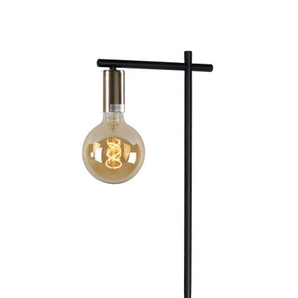 ONLI - Golvlampa CROSS 1xE27/22W/230V svart/mässing