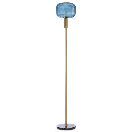 ONLI - Golvlampa DOROTY 1xE27/22W/230V blå/guld