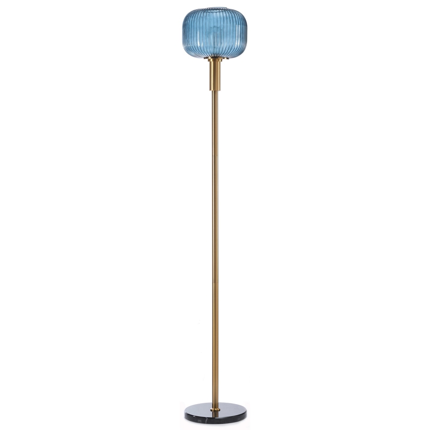 ONLI - Golvlampa DOROTY 1xE27/22W/230V blå/guld