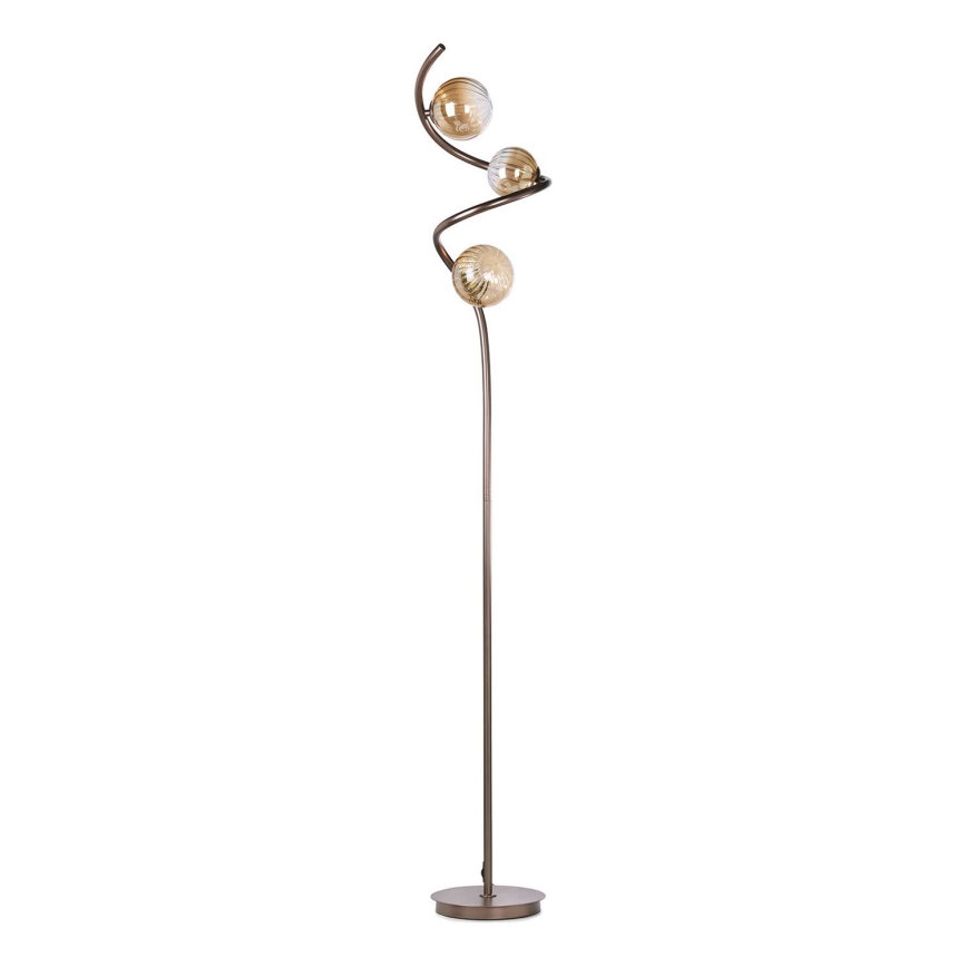 ONLI - Golvlampa FRIDA 3xG9/10W/230V koppar